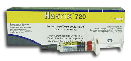Хаврикс 720 - інактивована вакцина для профілактики вірусного гепатиту А