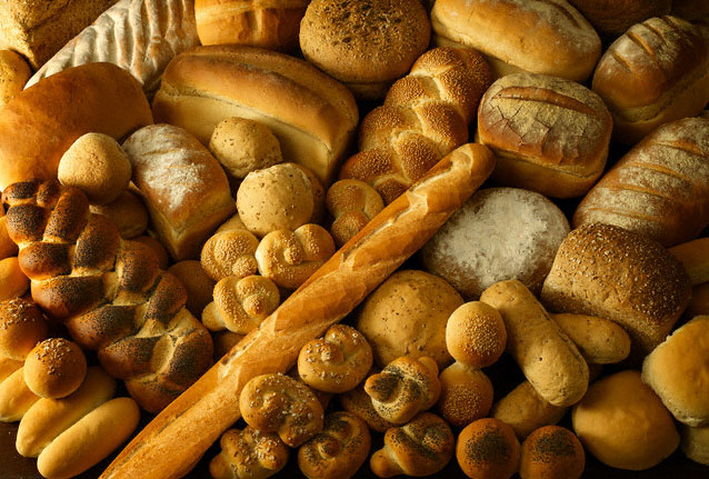 Всі готові продукти і напівфабрикати: білий хліб, булочки, хлібопекарські вироби, біле борошно, шліфований рис, білий цукор