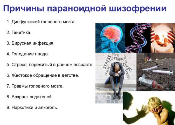 занурення в «свій» світ ; заперечення реальності; зорові галюцинації; постійні сторонні голоси; мовні патології (жінці важко доказати довгу фразу до кінця)