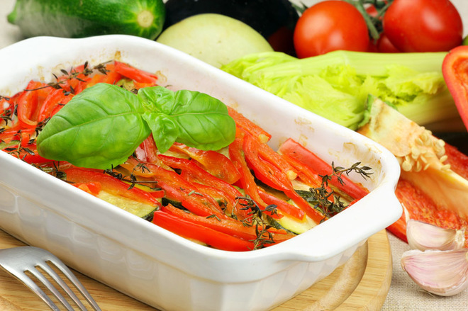 Запіканка з кабачків з помідорами